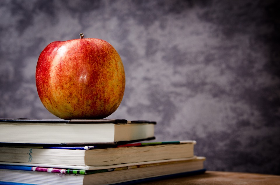 School Books & Apple