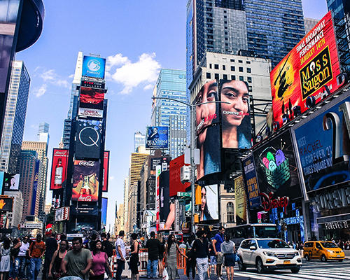 Times Square in New York City