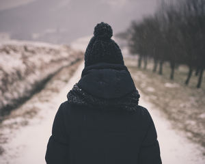 Girl Wearing Winter Clothing