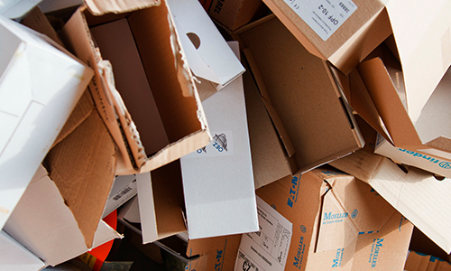 pile of boxes