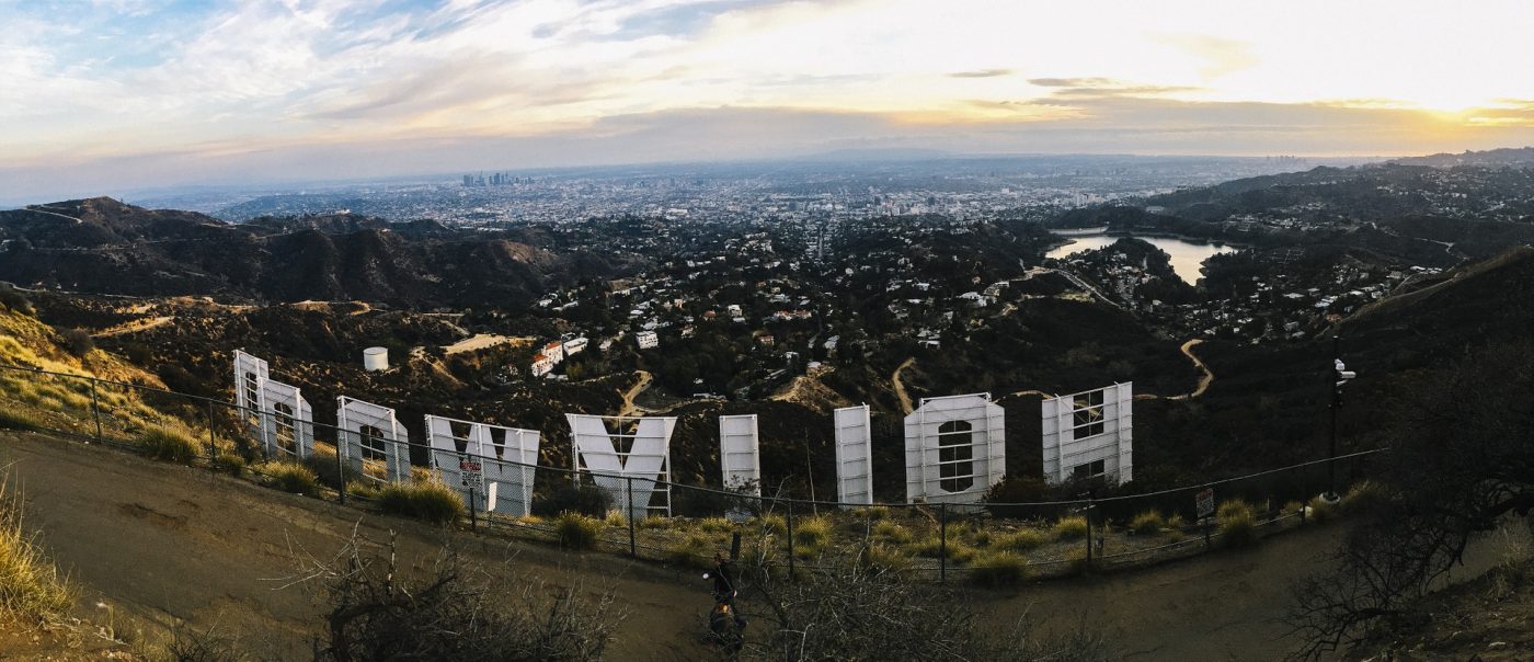 Back View of Hollywood Sign