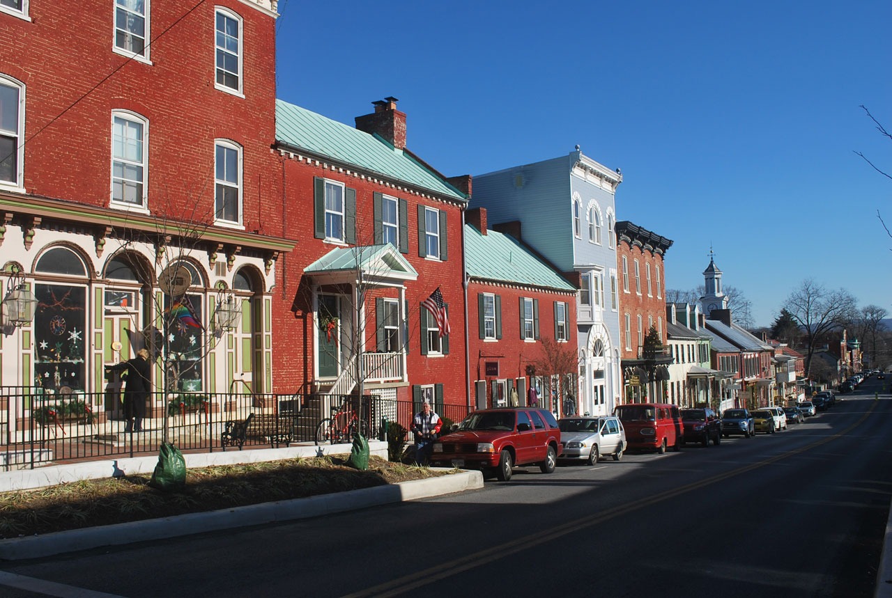 Street With Houses And Cars