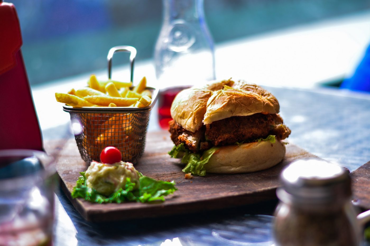 Burger and Fries