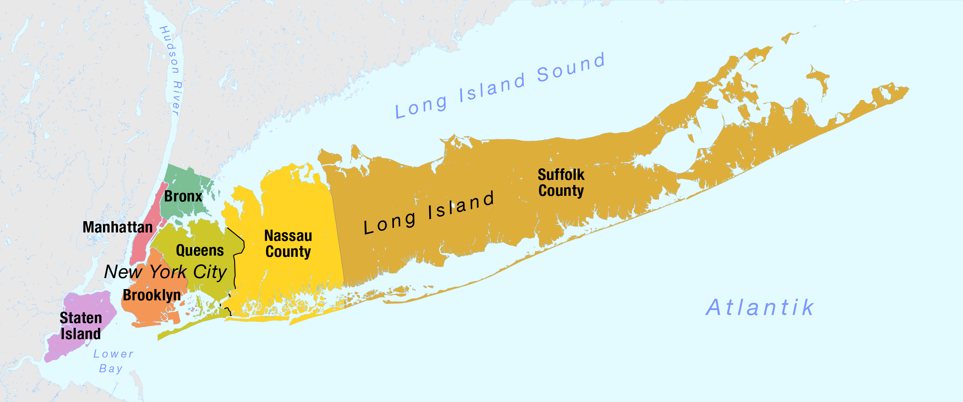 new jersey to long island