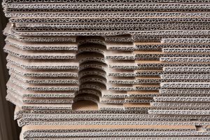 stack of cardboard moving boxes