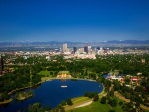 denver aerial shot
