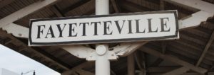 Fayetteville, AR sign