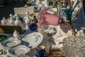 glassware on a table