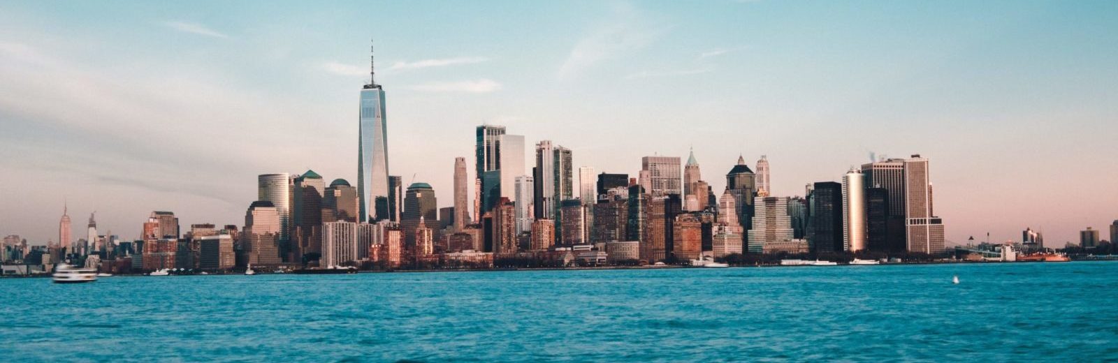 Jersey City, NJ skyline from across the water