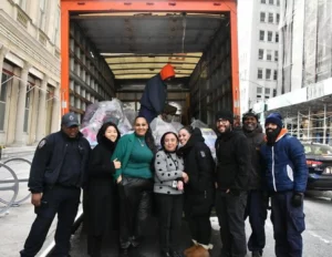 Moving Truck with employees