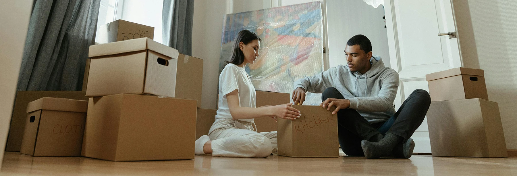 Couple Unpacking