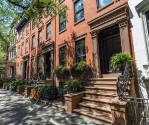 Brownstones in Hamilton Heights